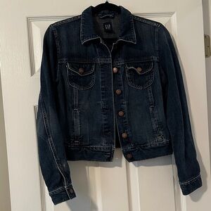 GAP Women's Classic Dark Wash Denim Jacket Size Medium